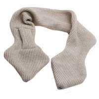 Steckschal aus glitzer Wollstoff in beige